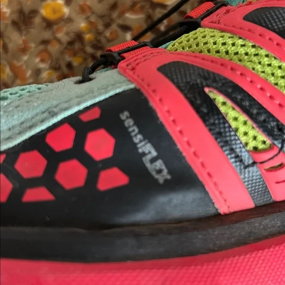 Salomon XR Mission 1 Teal and Red Trail women’s Running Shoes size 8.5 - Picture 8 of 13